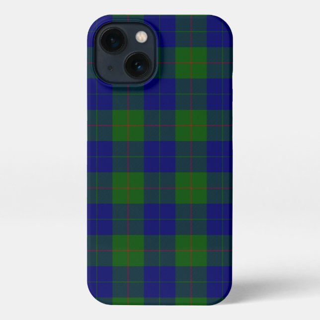 Barclay tartan blue green plaid iPhone case (Back)