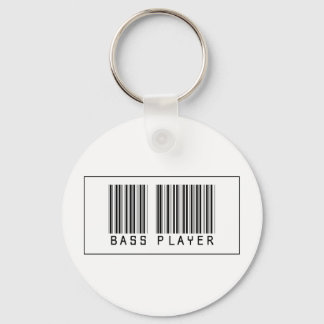 Barcode Bass Player Key Ring