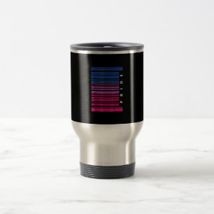 Barcode Bisexual Pride LGBT Lesbian Gay Flag Gift Travel Mug
