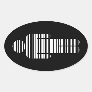 barcode boy oval sticker