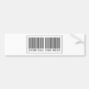 Barcode Chemical Engineer Bumper Sticker