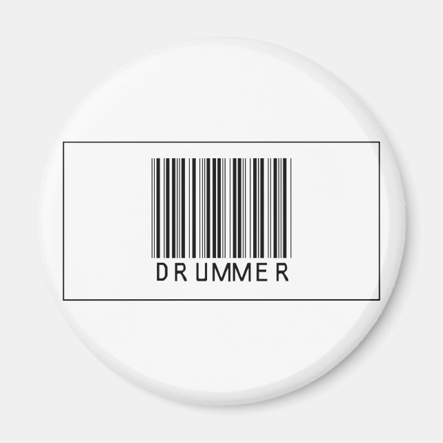 Barcode Drummer Magnet (Front)