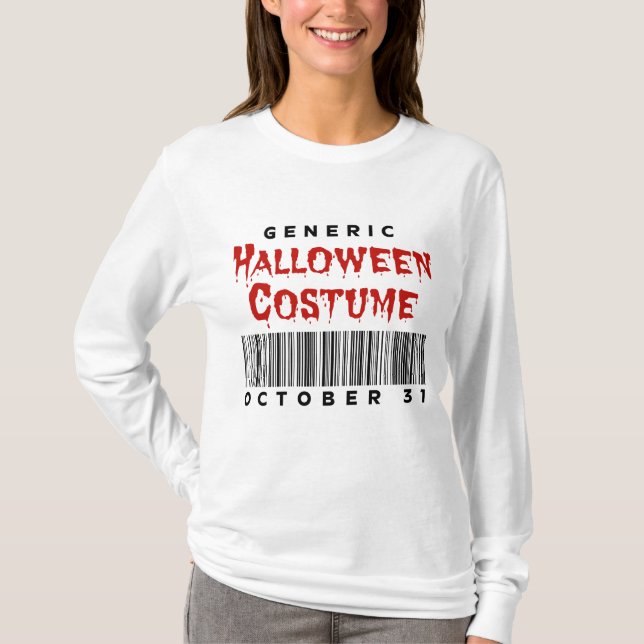 Barcode Generic Halloween Costume October 31 T-Shirt (Front)
