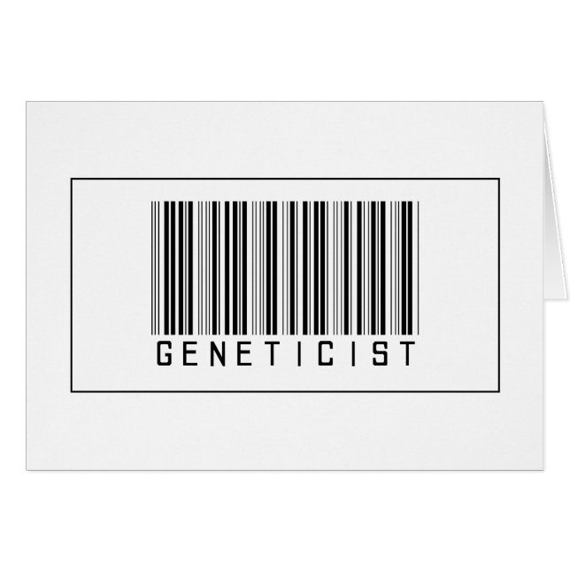 Barcode Geneticist (Front Horizontal)