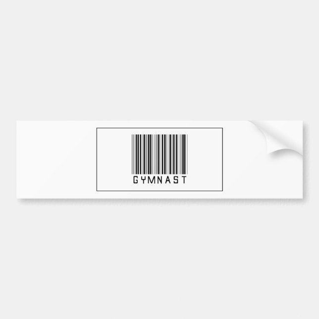 Barcode Gymnast Bumper Sticker (Front)