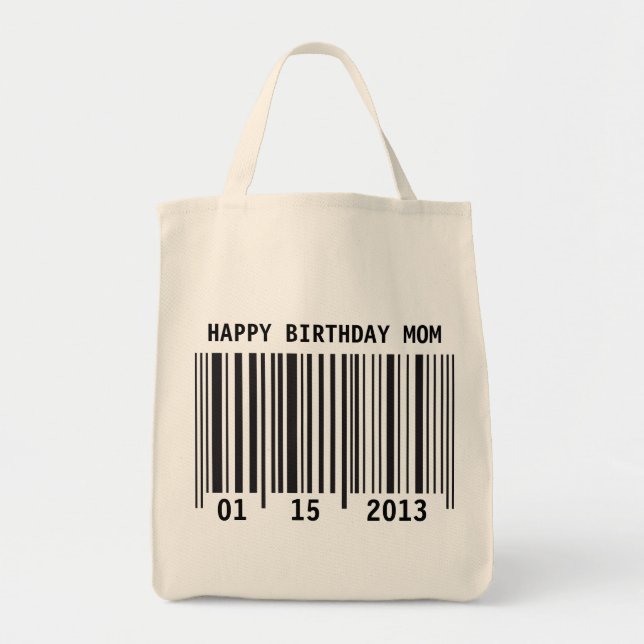 Barcode Happy Birthday bag (Front)