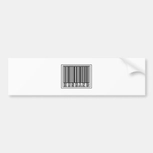 Barcode Husband Bumper Sticker