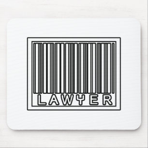 Barcode Lawyer Mouse Pad