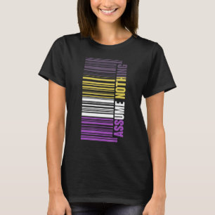 Barcode Nongender LGBTQ Queer Genderfluid Non Bina T-Shirt