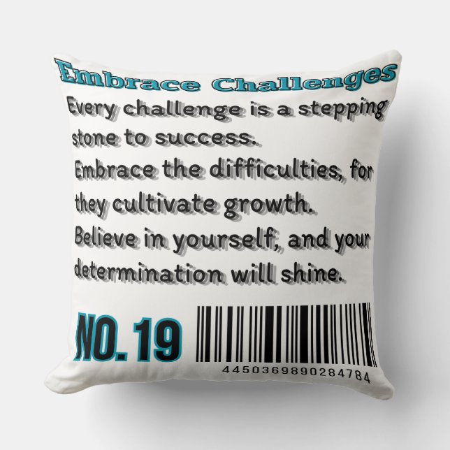 Barcode of Growth: NO.19 Cushion (Front)