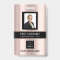 Barcode Photo Name ID Card Vertical Rose Gold VIP