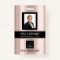 Barcode Photo Name ID Card Vertical Rose Gold VIP
