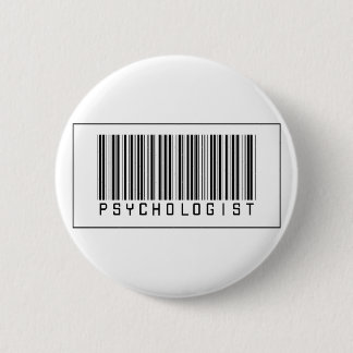 Barcode Psychologist 6 Cm Round Badge