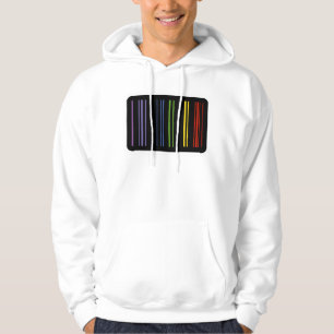 Barcode Rainbow – Modern Pattern Hoodie
