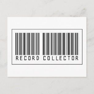 Barcode Record Collector Postcard
