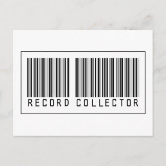 Barcode Record Collector Postcard