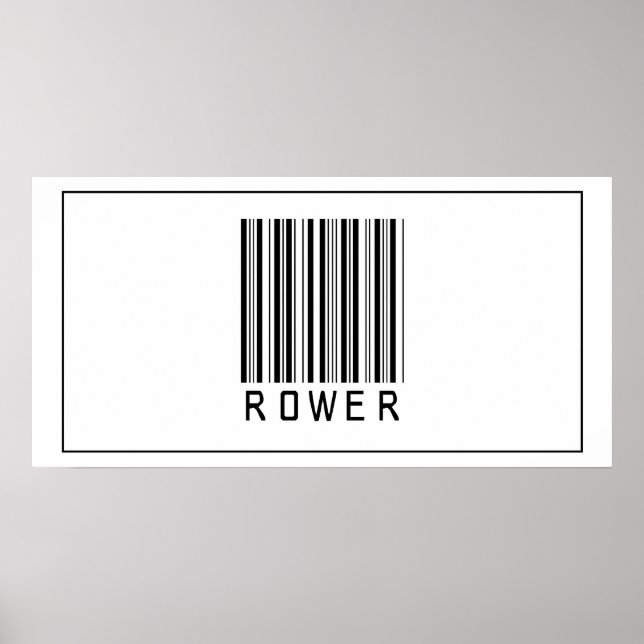 Barcode Rower Poster (Front)