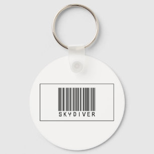 Barcode Skydiver Key Ring