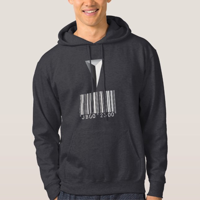 Barcode Tattoo Hoodie (dark) (Front)
