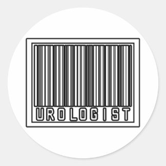 Barcode Urologist Classic Round Sticker