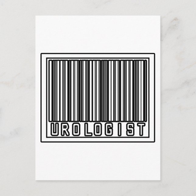 Barcode Urologist Postcard (Front)