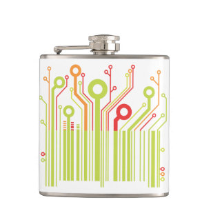 Barcode Vinyl Wrapped Flask