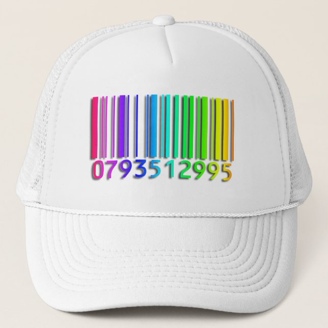 Barcode White Trucker Hat (Front)