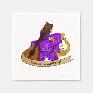 Bard Dice Design Napkin
