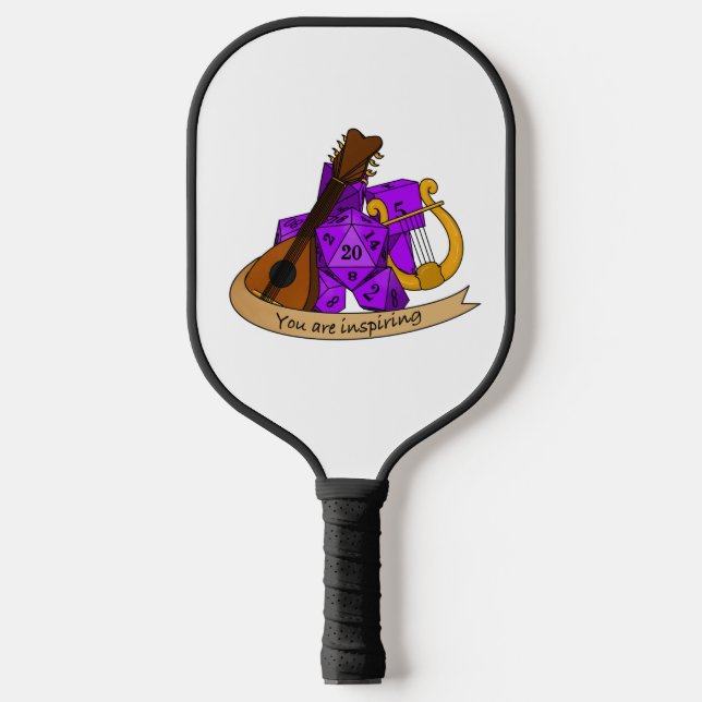 Bard Dice Design Pickleball Paddle (Front)