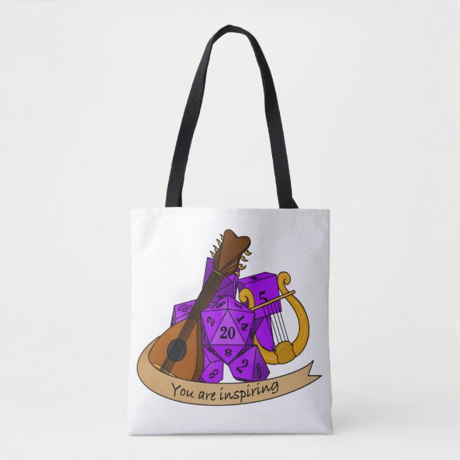 Bard Dice Design Tote Bag (Front)
