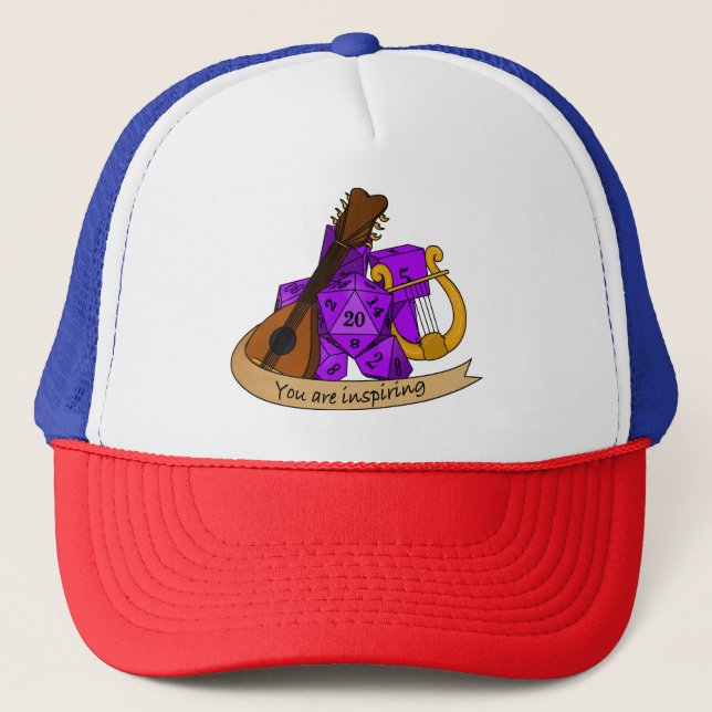Bard Dice Design Trucker Hat (Front)