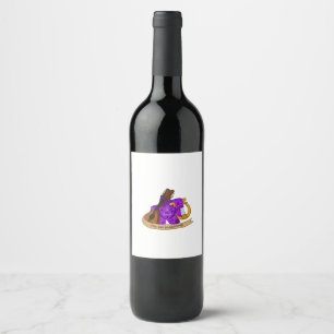 Bard Dice Design Wine Label