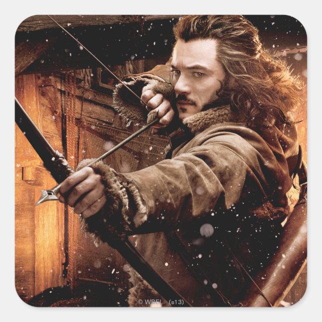 BARD THE BOWMAN™  and Characters Movie Poster Square Sticker (Front)