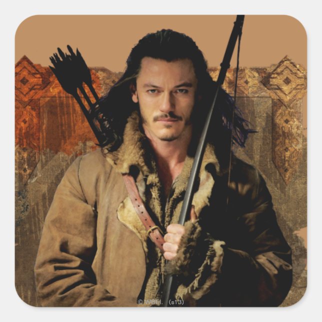 BARD THE BOWMAN™ Framed Graphic Square Sticker (Front)