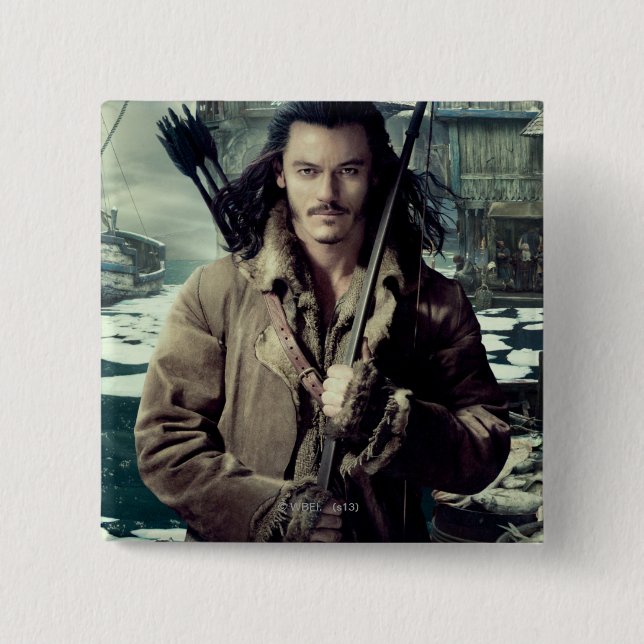 BARD THE BOWMAN™ in Laketown 15 Cm Square Badge (Front)