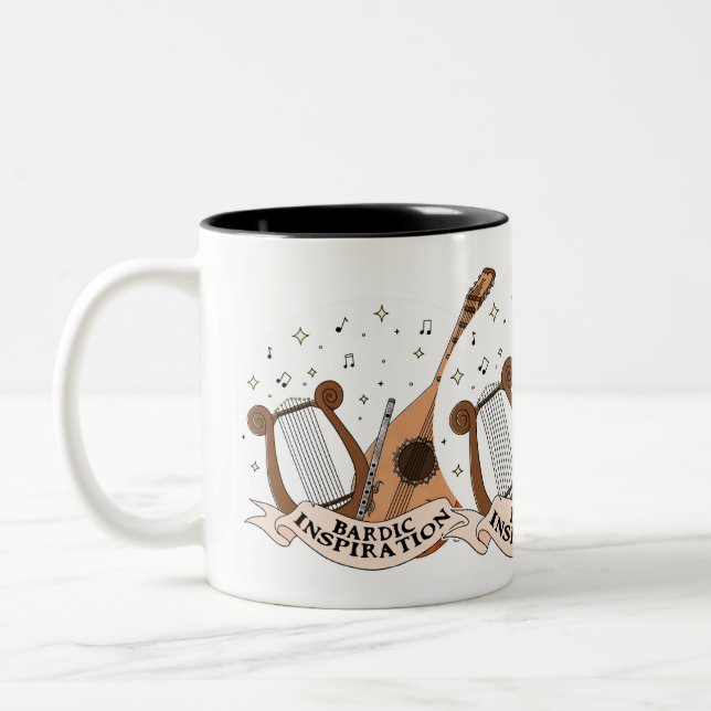 Bardic Inspiration Two-Tone Coffee Mug (Left)