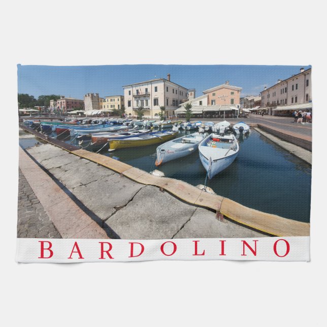 Bardolino Lake Garda tea towel (Horizontal)