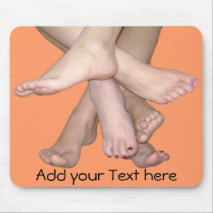 Bare Feet Art Mouse Pad