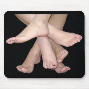 Bare Feet Art Mouse Pad