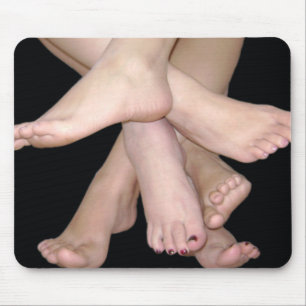 Bare Feet Art Mouse Pad