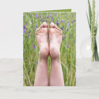 Bare Feet in wildflowers Birthday