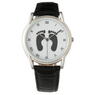 Bare Feet Prints Watch