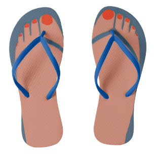 Bare Feet, Red Toes Jandals