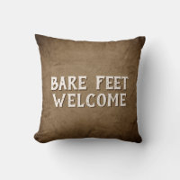 Bare Feet Welcome On Brown
