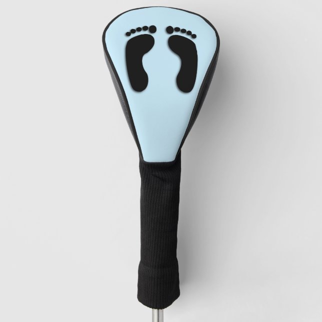 Bare Footprints Blue Golf Head Cover (Front)