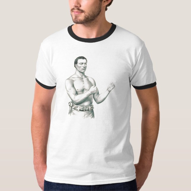 Bare-Knuckle Boxer John C. Heenan Retro Champ! T-Shirt (Front)