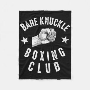 Bare Knuckle Boxing Men Fist Fighting Knuckle Figh Fleece Blanket