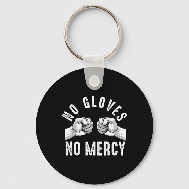 Bare Knuckle Boxing Men Fist Fighting Knuckle Figh Key Ring (Front)