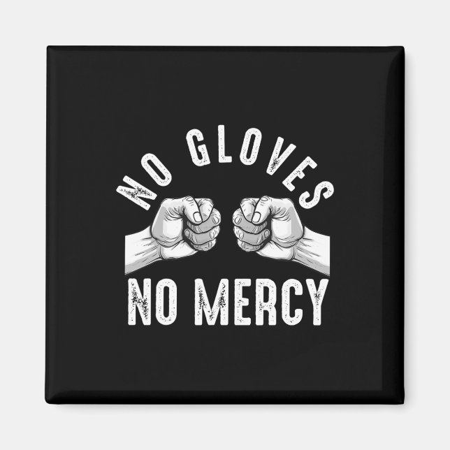 Bare Knuckle Boxing Men Fist Fighting Knuckle Figh Magnet (Front)