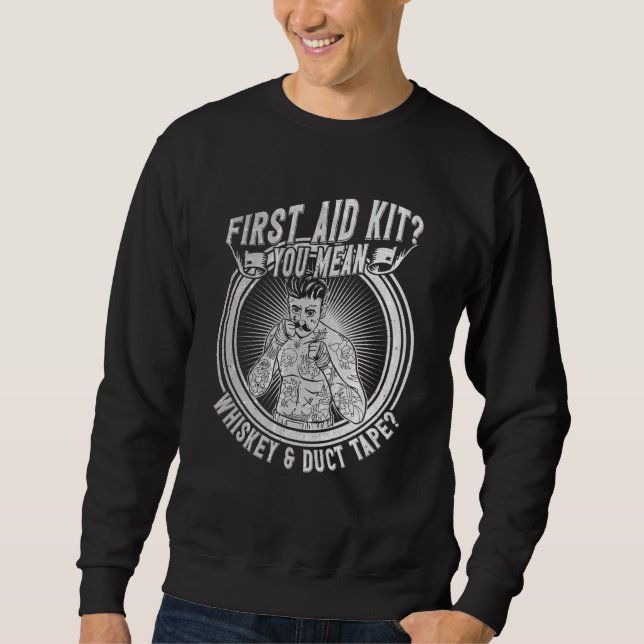 Bare Knuckle Boxing Outfit Old School Boxer MMA Fi Sweatshirt (Front)